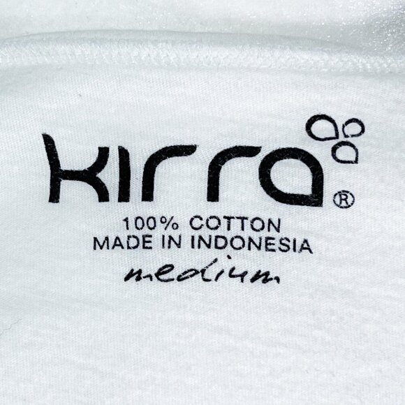 Kirra Short Sleeve Graphic Tee | White | V-Neck | Medium | Hummingbird | Women's - Picture 7 of 9